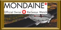 MONDAINE RAILWAYS WALL CLOCK